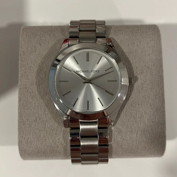 Michael Kors | Jewelry | Michael Kors Silver Watch Wbox And  display picture 1
